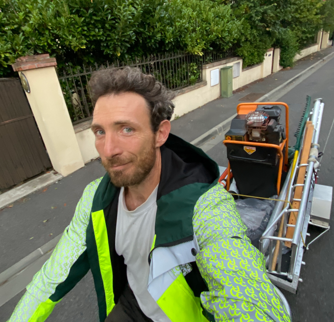 Les jardins de Julien, jardinier à vélo, à Toulouse