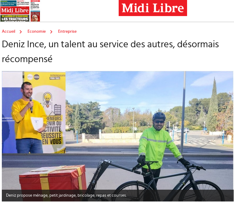 Midi Libre - Deniz Ince, un talent au service des autres, désormais récompensé